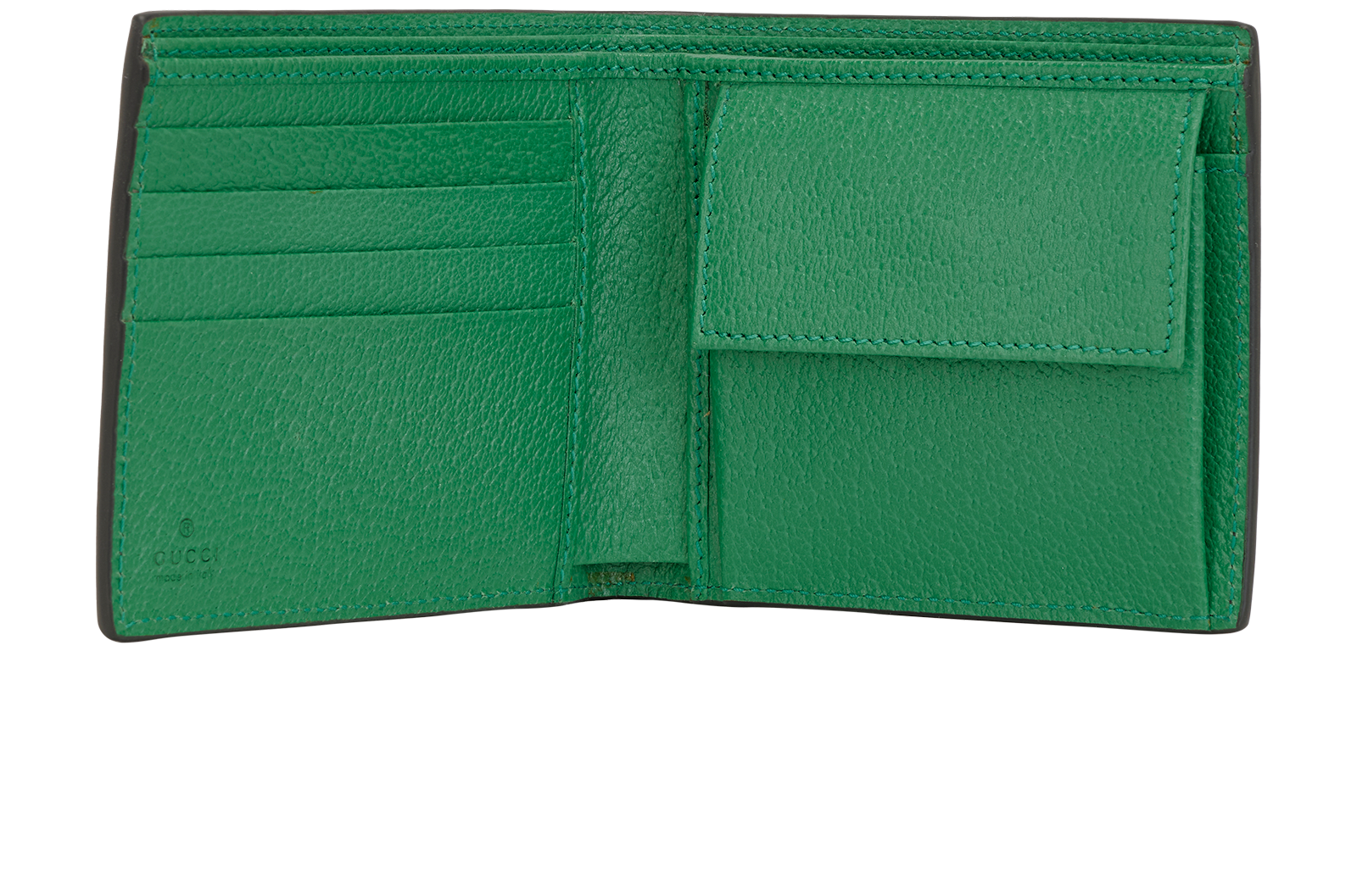 Gucci G Bifold Wallet, &pound;350, Accessories, Black/Green, Leather, Other view